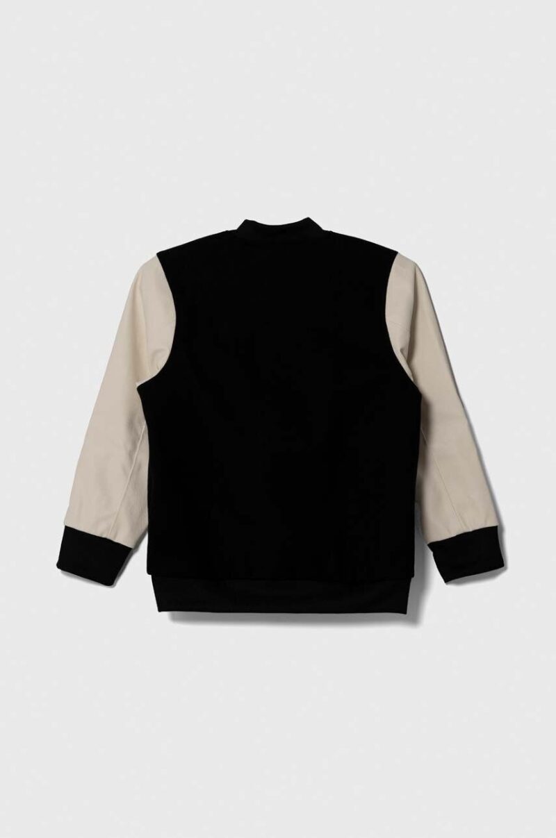 adidas Originals geaca bomber pentru copii culoarea negru preţ