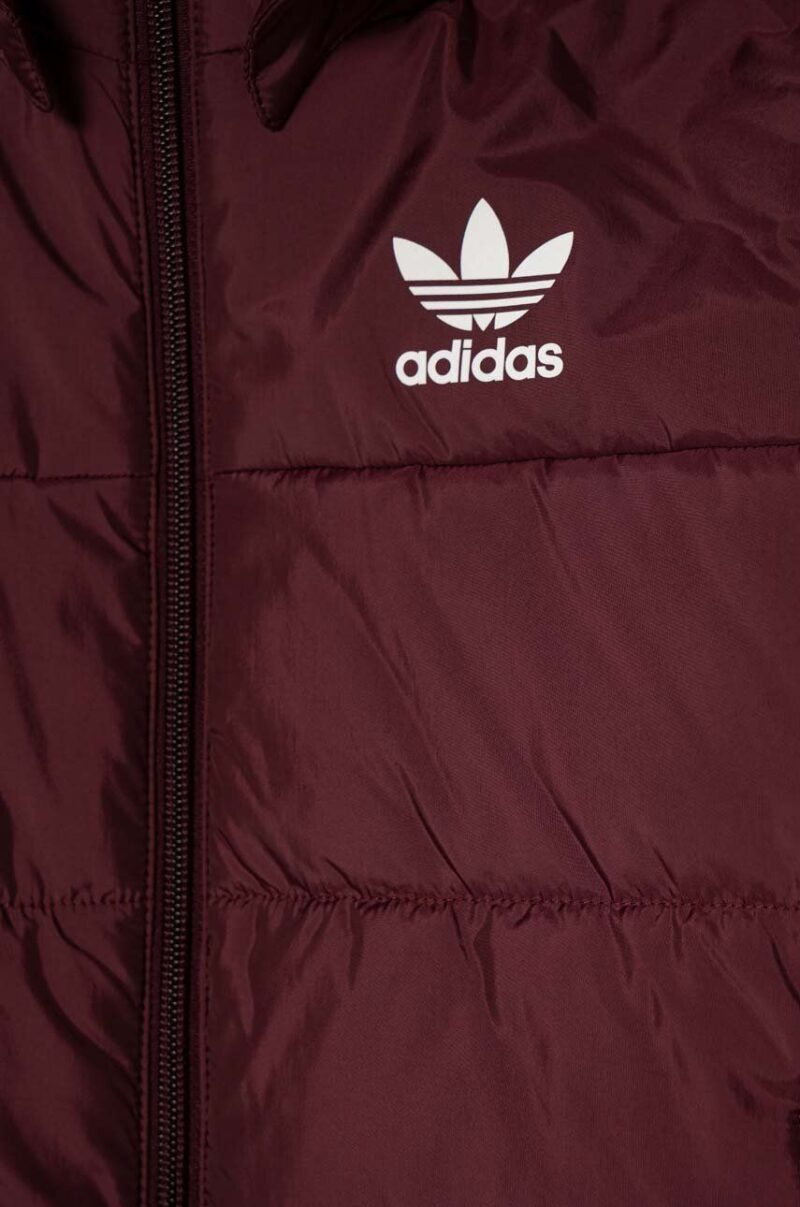 adidas Originals geaca copii culoarea bordo preţ