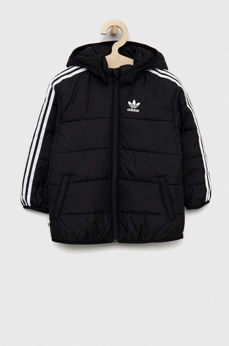 adidas Originals geaca copii culoarea negru