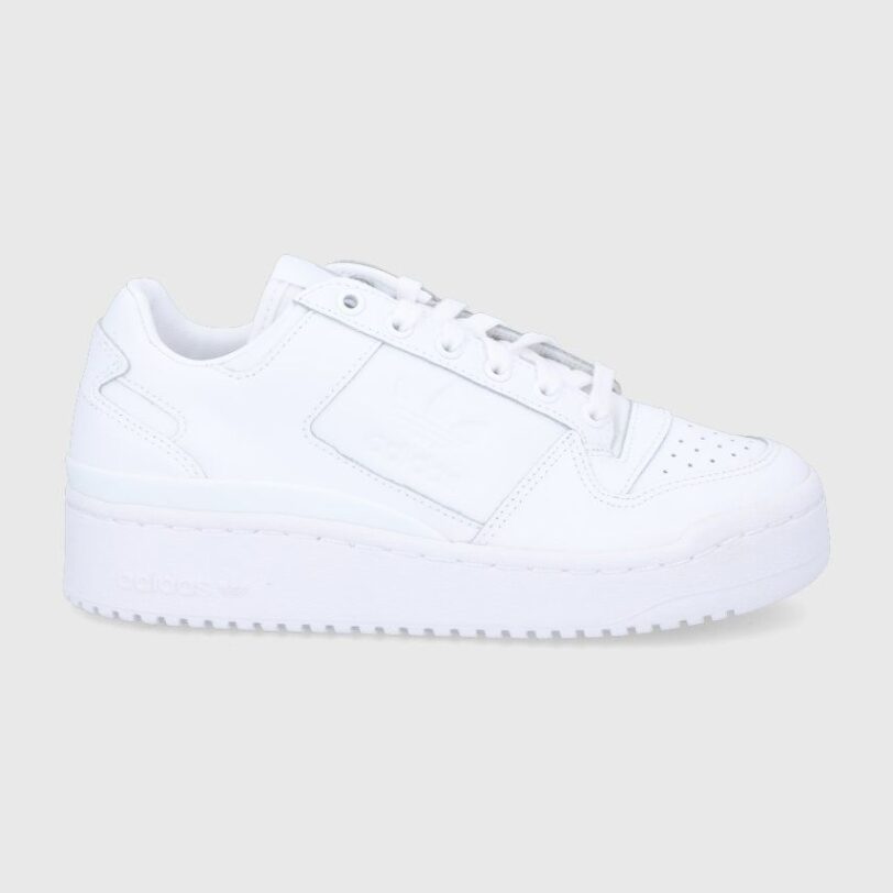 adidas Originals ghete de piele Forum Bold FY9042 culoarea alb FY9042