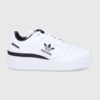 adidas Originals ghete de piele Forum Bold GY5921 culoarea alb GY5921-WHT/BLK