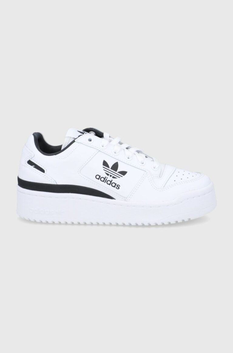 adidas Originals ghete de piele Forum Bold GY5921 culoarea alb GY5921-WHT/BLK