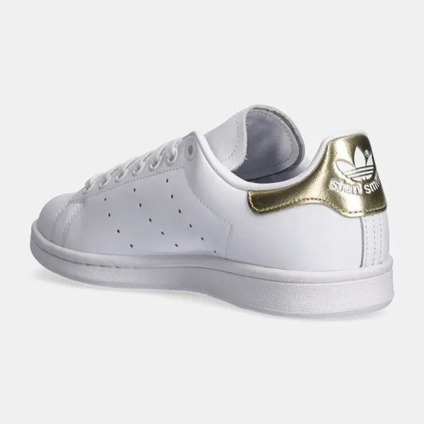 adidas Originals ghete de piele Stan Smith EE8836 EE8836-WHT/WHT/GO preţ