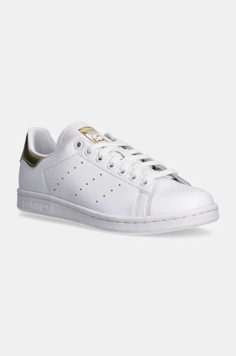 adidas Originals ghete de piele Stan Smith EE8836 EE8836-WHT/WHT/GO