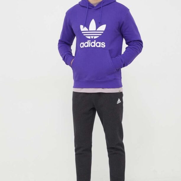 adidas Originals hanorac de bumbac Adicolor Classics Trefoil bărbați