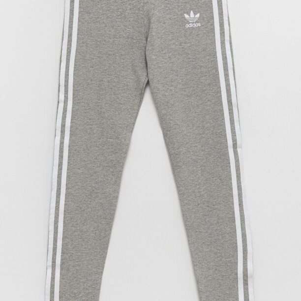 adidas Originals leggins copii HI2277 culoarea gri