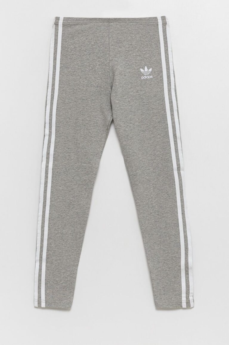 adidas Originals leggins copii HI2277 culoarea gri