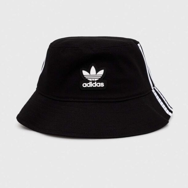 adidas Originals pălărie din bumbac culoarea negru