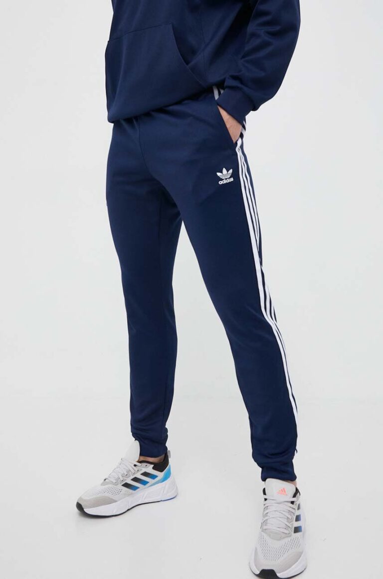 adidas Originals pantaloni de trening culoarea albastru marin