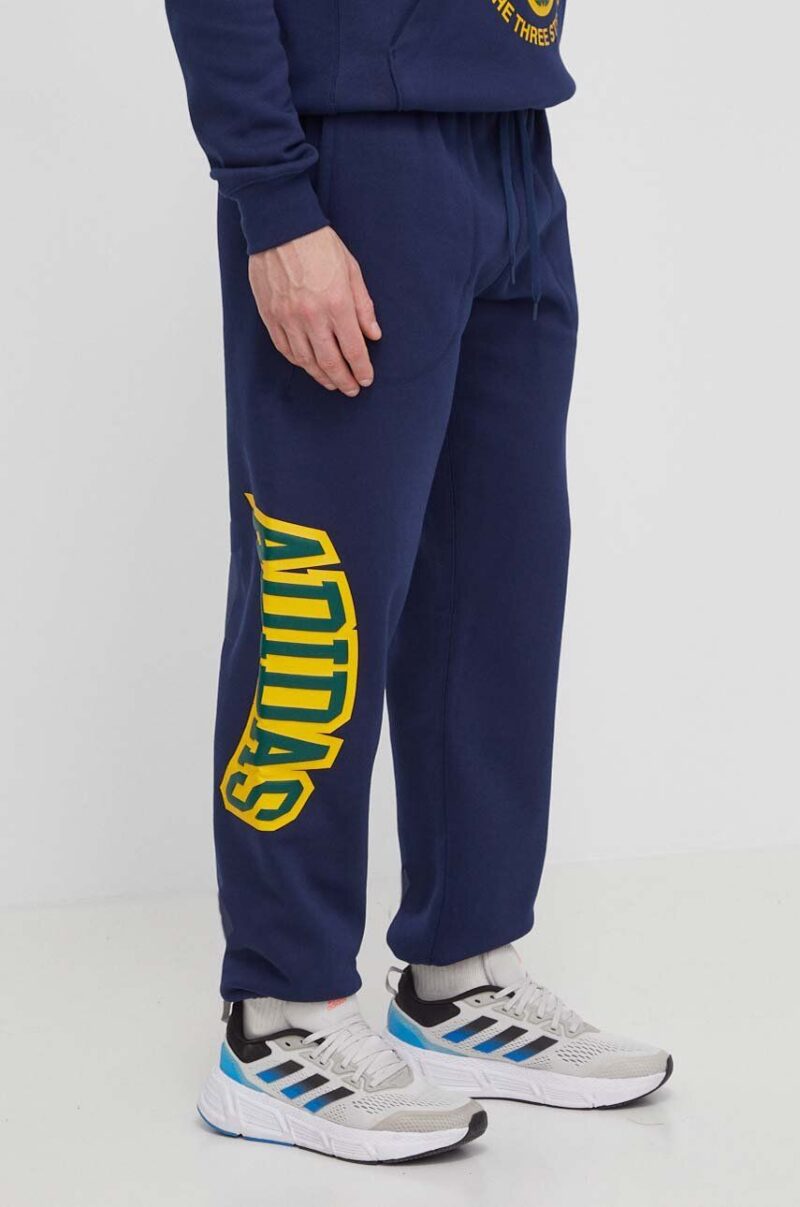 adidas Originals pantaloni de trening culoarea bleumarin