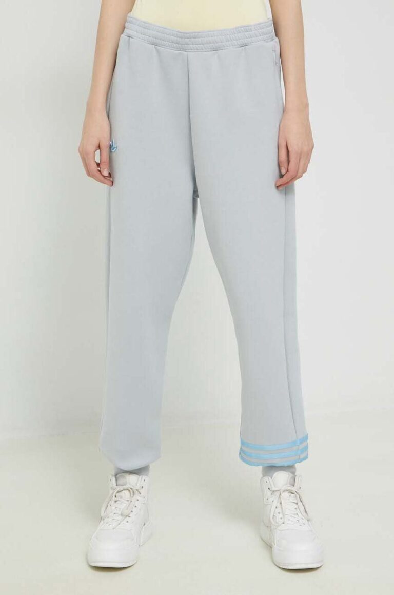 adidas Originals pantaloni de trening culoarea gri