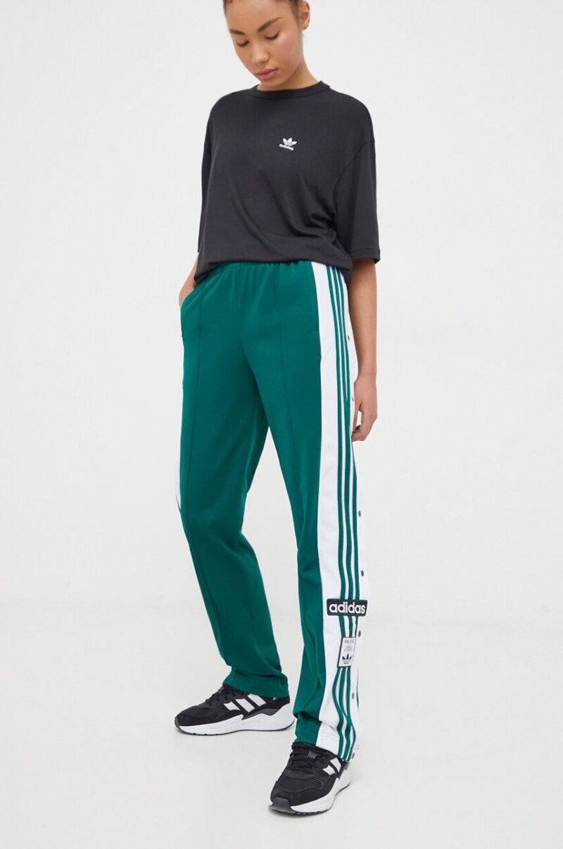 adidas Originals pantaloni de trening culoarea verde