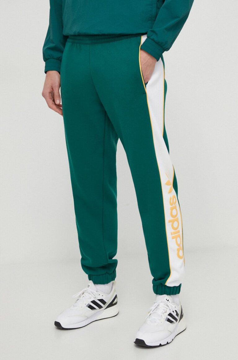 adidas Originals pantaloni de trening culoarea verde