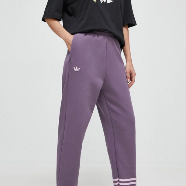 adidas Originals pantaloni de trening culoarea violet