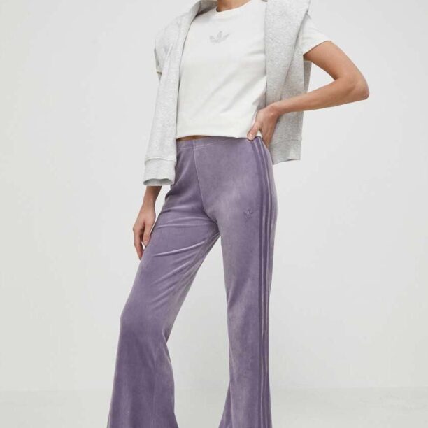 adidas Originals pantaloni de trening culoarea violet