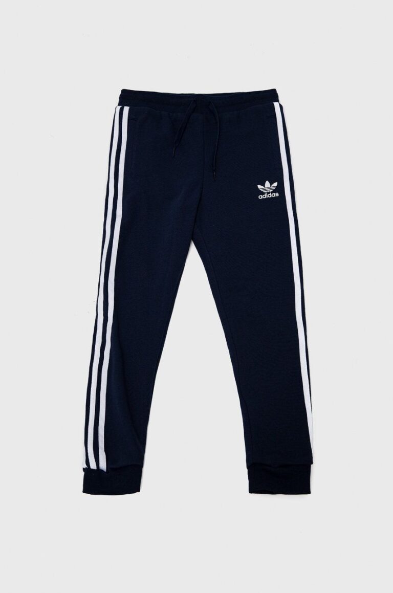 adidas Originals pantaloni de trening pentru copii culoarea albastru marin