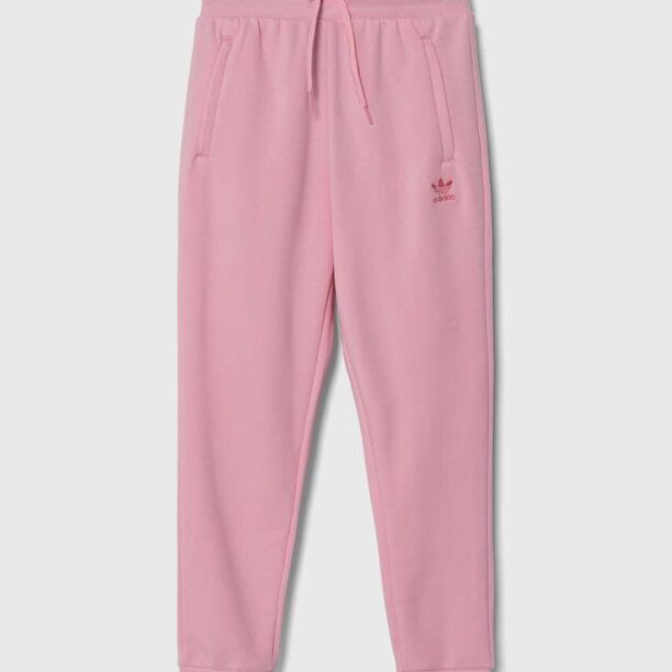 adidas Originals pantaloni de trening pentru copii culoarea roz