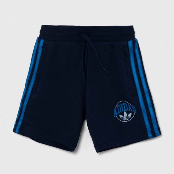 adidas Originals pantaloni scurti copii culoarea albastru marin