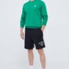 adidas Originals pantaloni scurti din bumbac culoarea negru