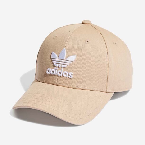 adidas Originals șapcă de baseball din bumbac culoarea galben