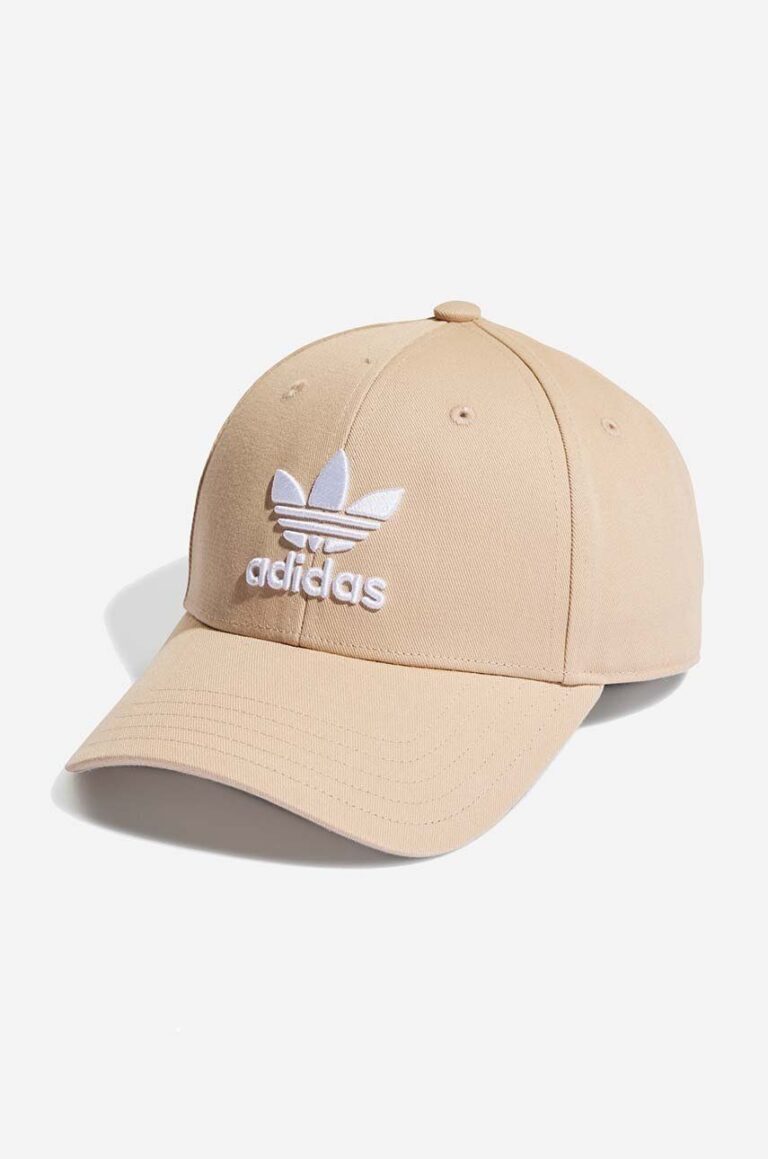 adidas Originals șapcă de baseball din bumbac culoarea galben