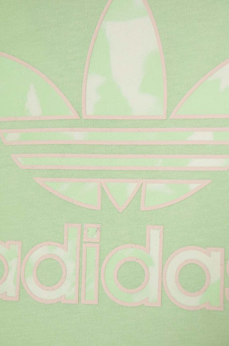 adidas Originals set de bumbac pentru copii culoarea verde preţ