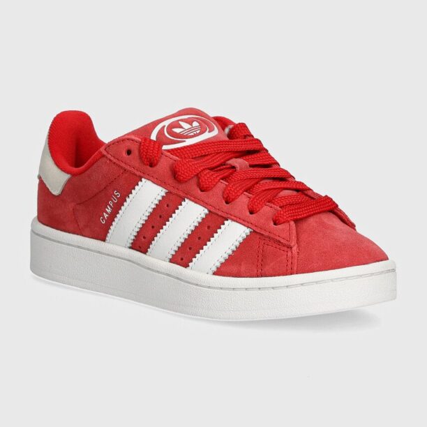 adidas Originals sneakers din piele Campus 00s J culoarea rosu