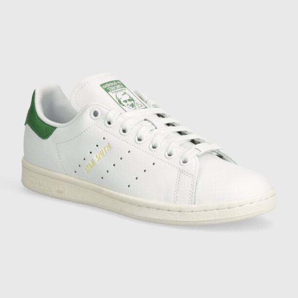 adidas Originals sneakers din piele Stan Smith W culoarea alb