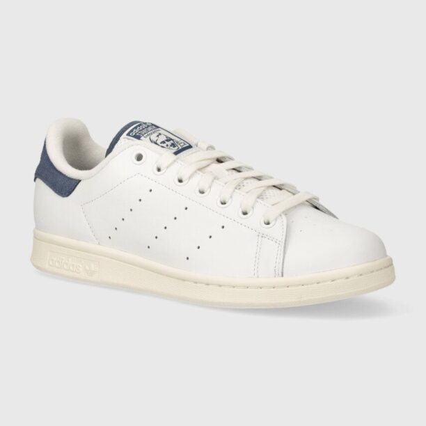 adidas Originals sneakers din piele Stan Smith culoarea alb