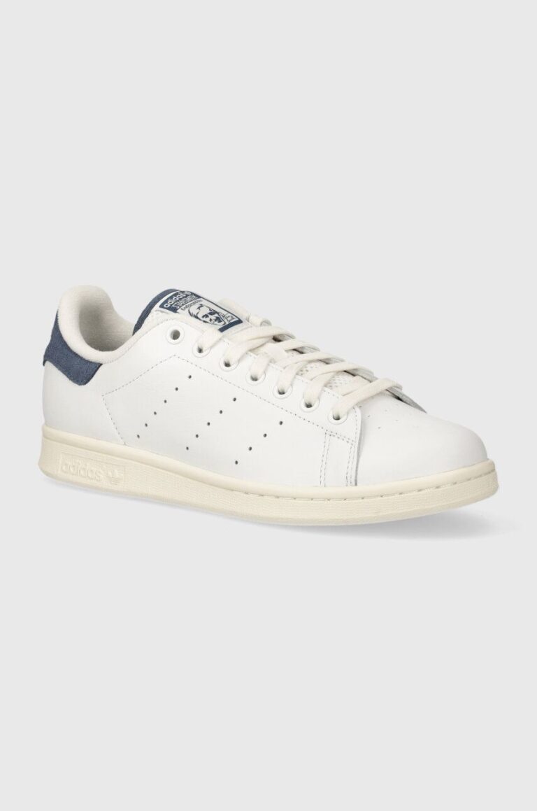 adidas Originals sneakers din piele Stan Smith culoarea alb