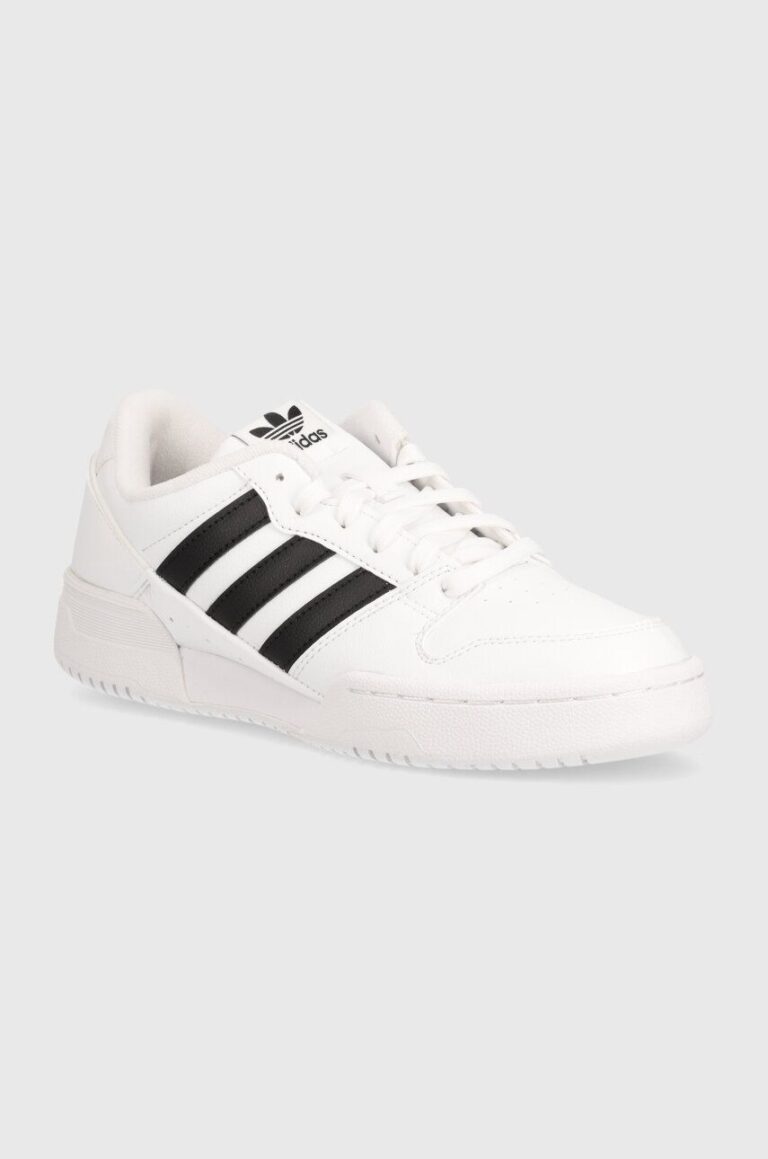 adidas Originals sneakers din piele Team Court 2 STR culoarea alb