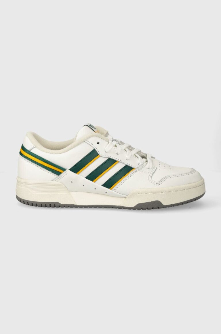 adidas Originals sneakers din piele Team Court 2 STR culoarea alb