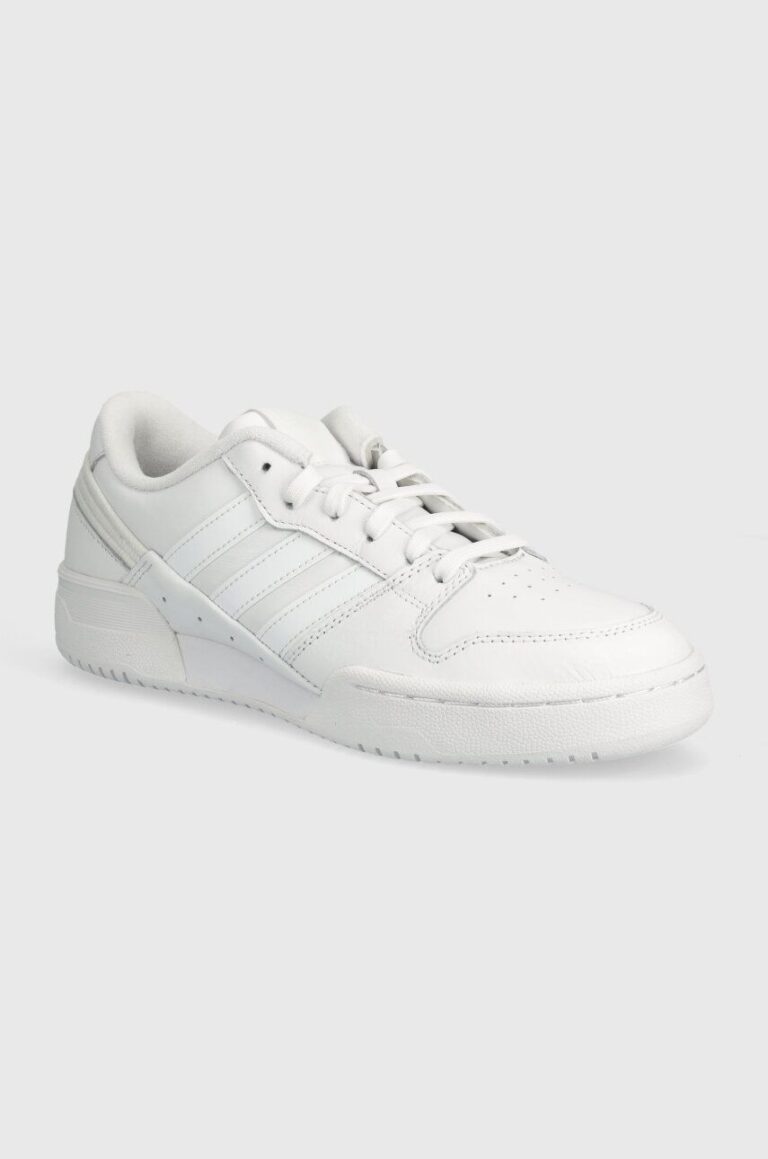 adidas Originals sneakers din piele Team Court 2 STR culoarea alb