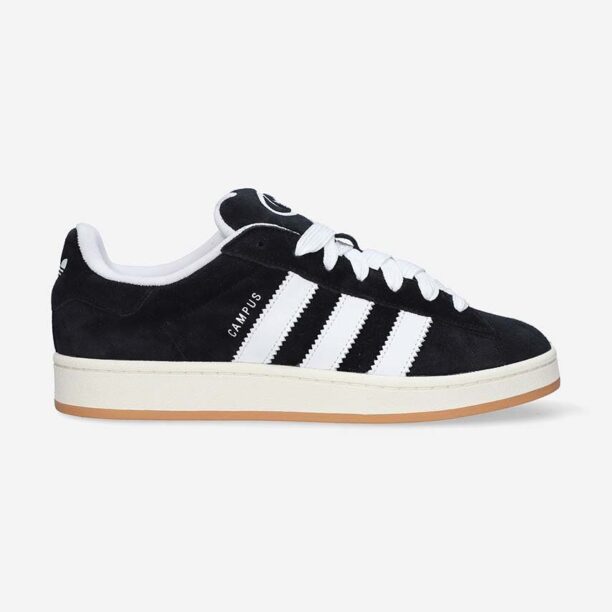 adidas Originals sneakers din piele întoarsă Campus 00S HQ8708 culoarea negru HQ8708-black