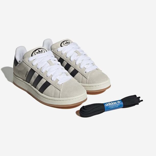 adidas Originals sneakers din piele întoarsă Campus 00s culoarea bej GY0042 preţ