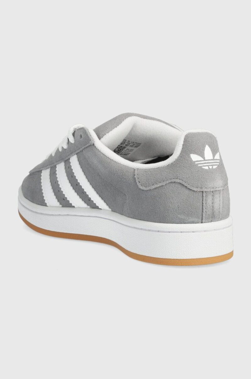 adidas Originals sneakers din piele întoarsă Campus 00s culoarea gri HQ6507 preţ