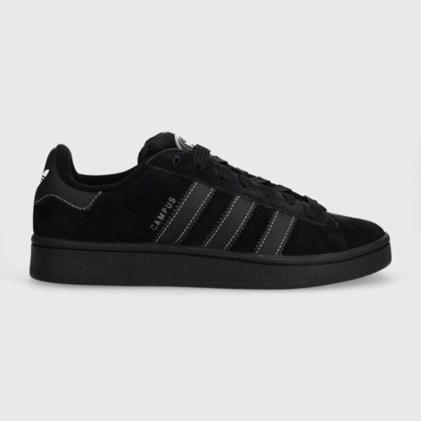 adidas Originals sneakers din piele întoarsă Campus 00s culoarea negru