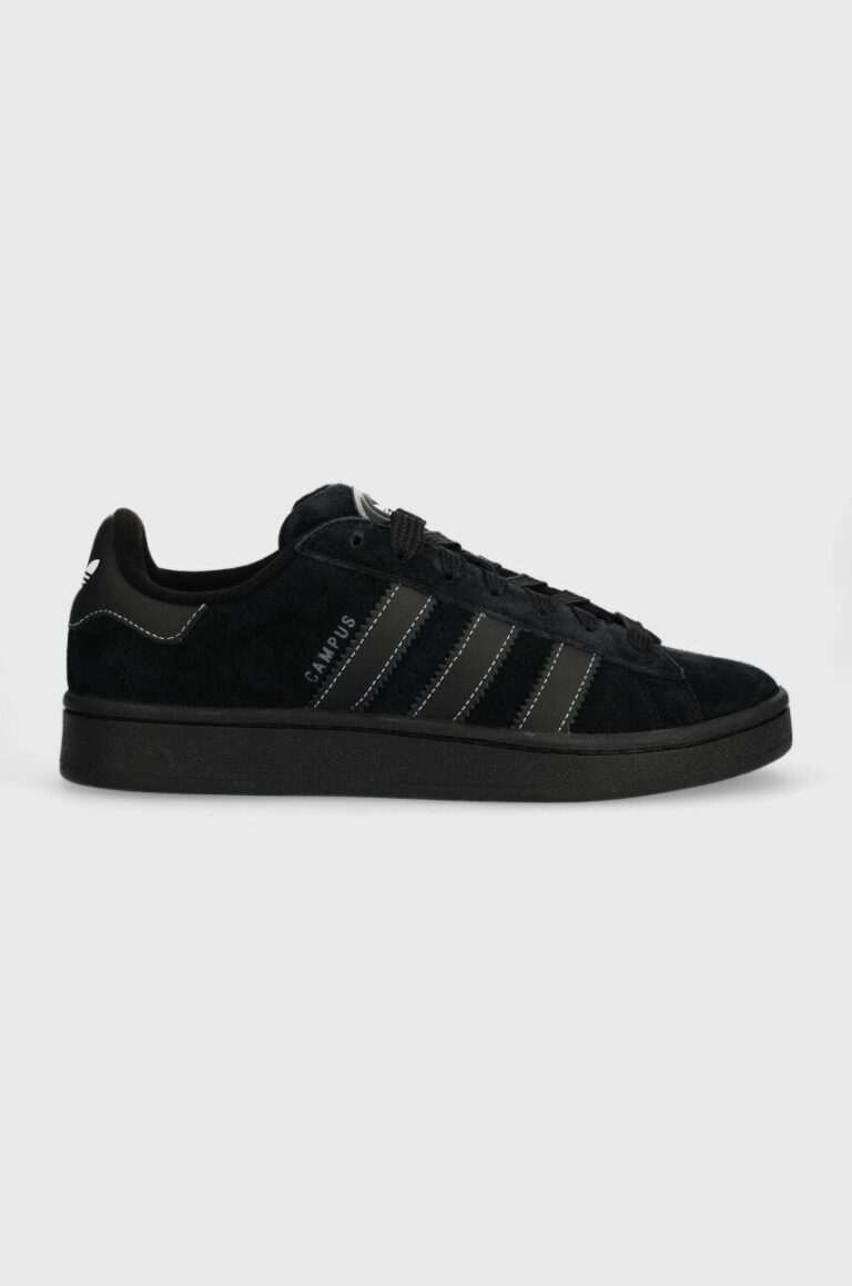 adidas Originals sneakers din piele întoarsă Campus 00s culoarea negru