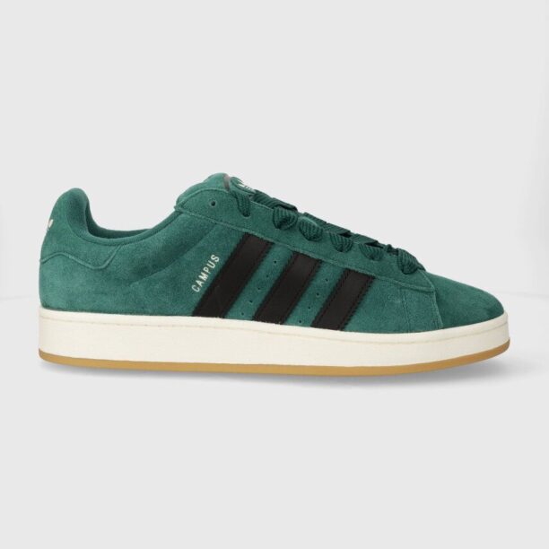 adidas Originals sneakers din piele întoarsă Campus 00s culoarea verde