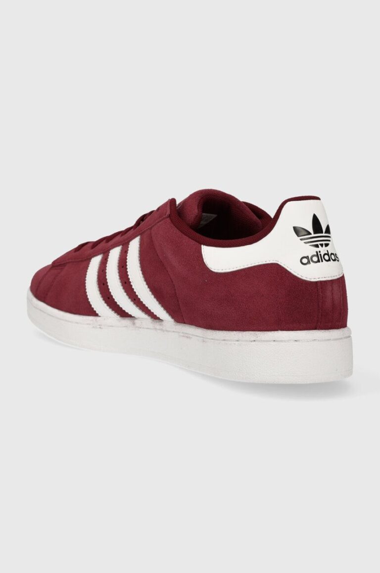 adidas Originals sneakers din piele întoarsă Campus 2 culoarea bordo preţ