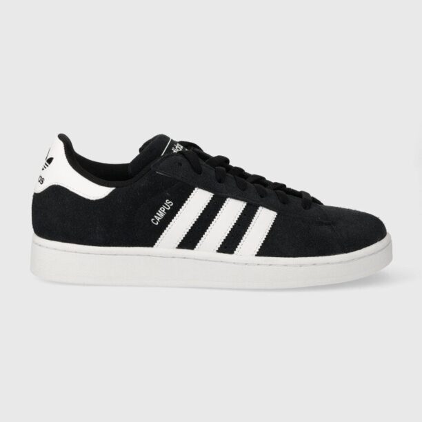 adidas Originals sneakers din piele întoarsă Campus 2 culoarea negru