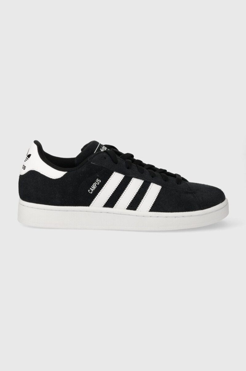 adidas Originals sneakers din piele întoarsă Campus 2 culoarea negru