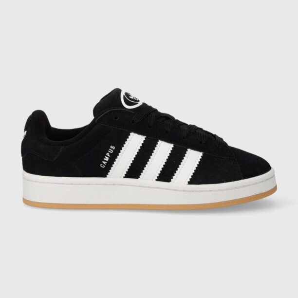 adidas Originals sneakers din piele întoarsă culoarea negru HQ6638