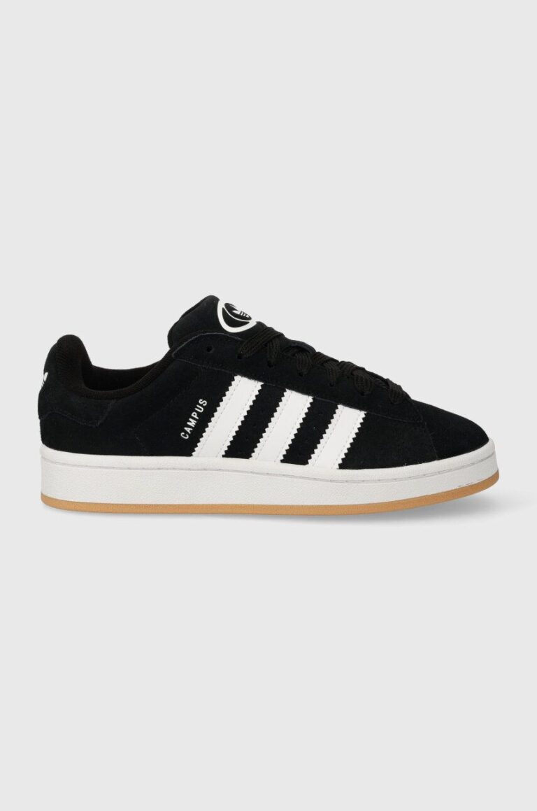 adidas Originals sneakers din piele întoarsă culoarea negru HQ6638