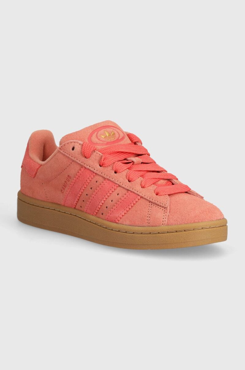 adidas Originals sneakers din piele intoarsă culoarea portocaliu