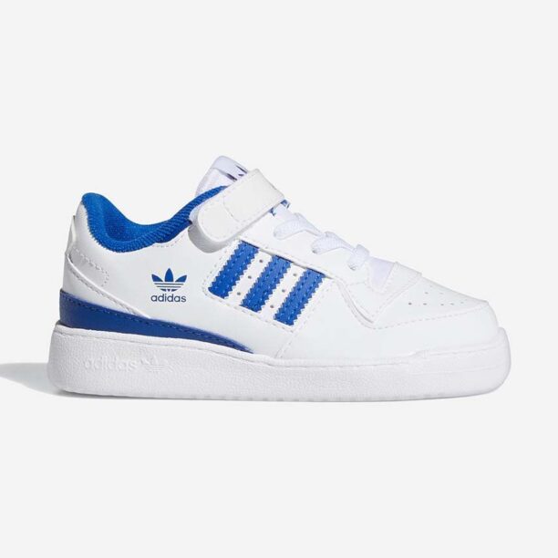 adidas Originals sneakers pentru copii FY7986 Forum Low culoarea alb