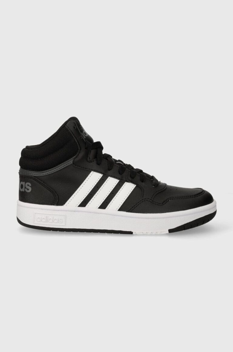 adidas Originals sneakers pentru copii HOOPS 3.0 MID K culoarea negru