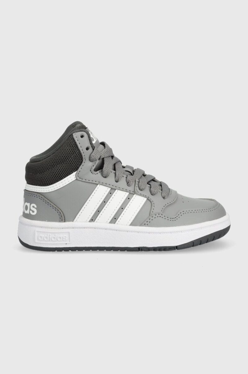 adidas Originals sneakers pentru copii HOOPS MID 3.0 K culoarea gri