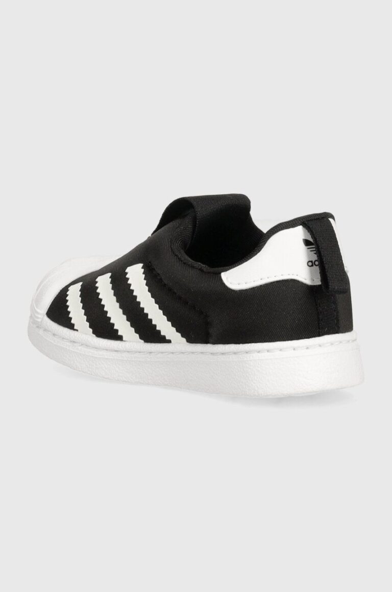 adidas Originals sneakers pentru copii SUPERSTAR 360 culoarea negru preţ