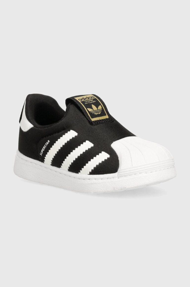 adidas Originals sneakers pentru copii SUPERSTAR 360 culoarea negru